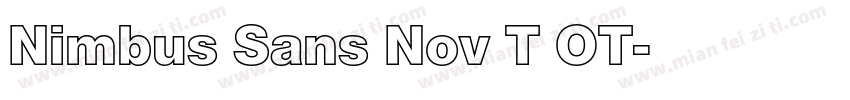 Nimbus Sans Nov T OT字体转换